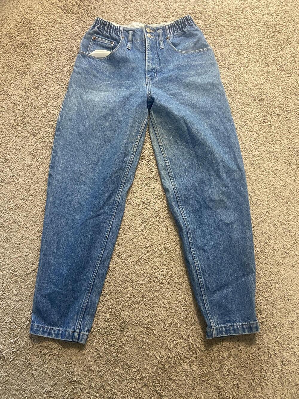 Vintage Forenza Jeans Womens 8 Blue High Rise Mom Tapered Made In Hong Kong